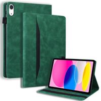 Lunso - iPad 10 (2022) - Luxe Bookcase hoes - Groen