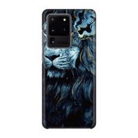 Darkness Lion: Volledig geprint Samsung Galaxy S20 Ultra Hoesje