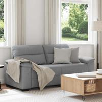 2-zitsbank 140 cm stof lichtgrijs