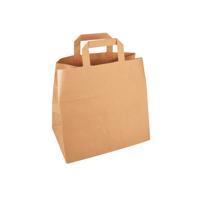 Tas iezzy 32x16x27cm kraft papier bruin 250 stuks
