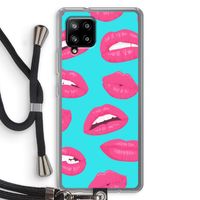 Bite my lip: Samsung Galaxy A42 5G Transparant Hoesje met koord