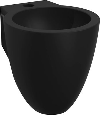 Clou Flush 6 fontein met kraangat 27x31,5x28cm mat zwart