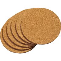 30x Ronde onderzetters van kurk 10 cm