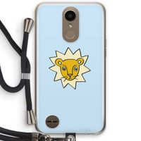 Kleine leeuw: LG K10 (2017) Transparant Hoesje met koord