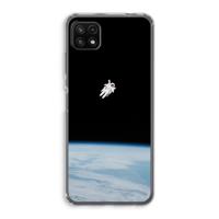 Alone in Space: Samsung Galaxy A22 5G Transparant Hoesje