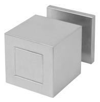 Formani voordeurknop Jan des Bouvrie Square JB200V vast op rozet - mat RVS