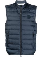 Woolrich gilet matelassé à patch logo - Bleu - thumbnail