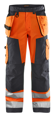 Blåkläder Werkbroek High-Vis 15681811 | High Vis Oranje/Medium Grijs | Maat 64 - 7330509746479