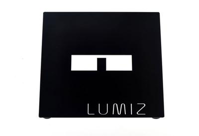 Tafelstandaard plaat 20 x 20 cm zwart - Lumiz