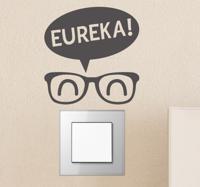Sticker schakelaar stopcontact eureka karakter Sticker schakelaar stopcontact eureka karakter