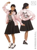 Dames jasje satijn pink lady