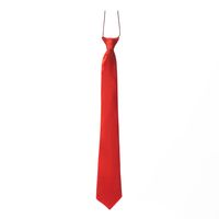 Carnaval verkleed accessoires stropdas zijdeglans - rood - polyester - heren/dames - thumbnail