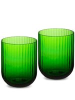 Dolce & Gabbana lot de 2 verres Murano soufflés à la main - Vert