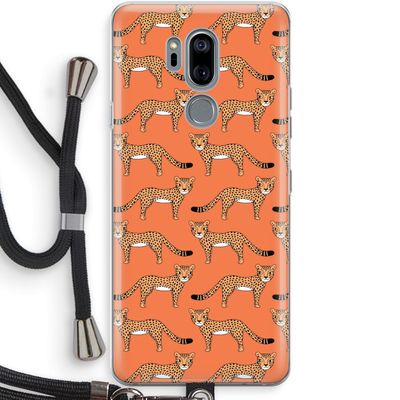 Cheetah: LG G7 Thinq Transparant Hoesje met koord