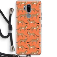 Cheetah: LG G7 Thinq Transparant Hoesje met koord