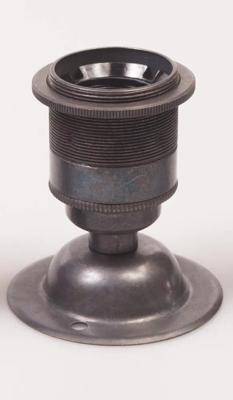 Wandlamp Donker messing voet E27