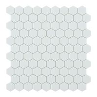 Tegelsample: By Goof hexagon mozaïek wit 30x30