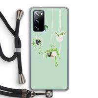 Hang In There: Samsung Galaxy S20 FE / S20 FE 5G Transparant Hoesje met koord