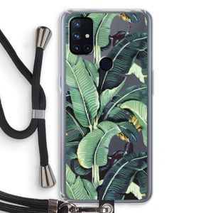 Bananenbladeren: OnePlus Nord N10 5G Transparant Hoesje met koord