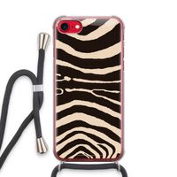 Arizona Zebra: iPhone SE 2020 Transparant Hoesje met koord