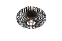Trio Zwarte plafondlampJohann Ø 40cm - 606900132