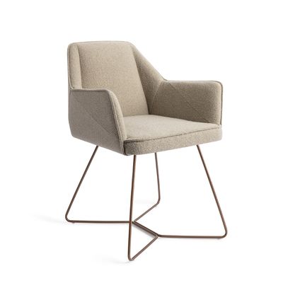 Jesper Home Eetkamerstoel 'Tome' Beehive Rose, kleur Great Greige