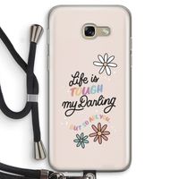 Tough Life: Samsung Galaxy A5 (2017) Transparant Hoesje met koord