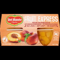 Del Monte Fruit Express Stukken Perziken op Sap 4 x 113 g bij Jumbo