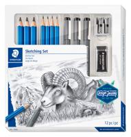 Potlood staedtler schetsset 12dlg | 4 stuks