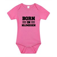 Born in Nijmegen cadeau baby rompertje roze meisjes - thumbnail