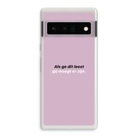 gij moogt er zijn: Google Pixel 6 Pro Transparant Hoesje