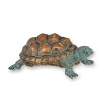A BRONZE SCULPTURE OF A TORTOISE A BRONZE SCULPTURE OF A TORTOISE