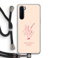 Where flowers bloom: OnePlus Nord Transparant Hoesje met koord