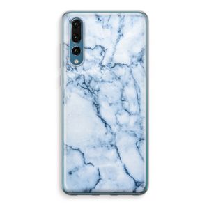 Blauw marmer: Huawei P20 Pro Transparant Hoesje