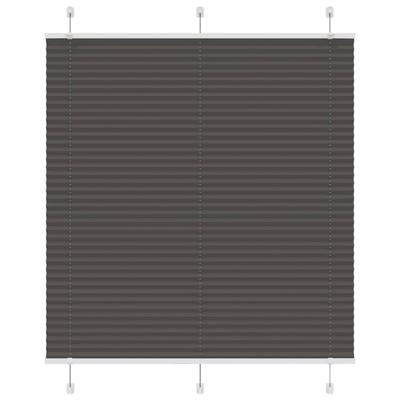 Pliss rolgordijn 115x100cm stofbreedte 114,4cm polyester zwart