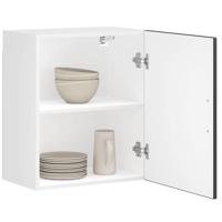 Keukenbovenkasten 2 st Porto bewerkt hout zwart