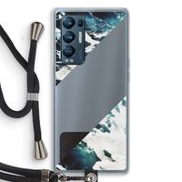 Golven: Oppo Find X3 Neo Transparant Hoesje met koord