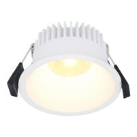 Finn LED inbouwspot - 10 Watt 900lm - 2700K warm wit - Dimbaar - Rond - Verzonken - IP44 waterdicht - Wit - Voor binnen, buiten en badkamer