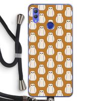 Uilen: Honor Note 10 Transparant Hoesje met koord