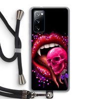 Dodelijk zoet: Samsung Galaxy S20 FE / S20 FE 5G Transparant Hoesje met koord