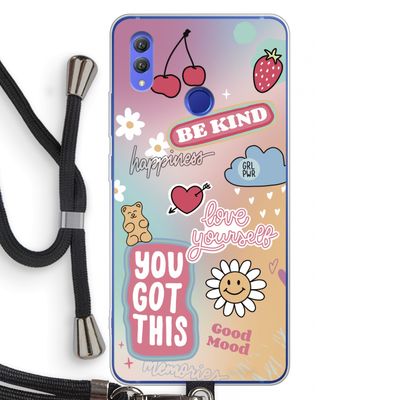 Positivity: Honor Note 10 Transparant Hoesje met koord