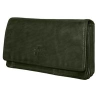 Bear Design Dames Portemonnee met Overslag Cow Lavato Groen
