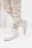 Nike Court Vision Mid Sneakers Dames Wit/Beige - Maat 38.5 - Kleur: BeigeWit | Soccerfanshop