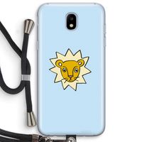 Kleine leeuw: Samsung Galaxy J5 (2017) Transparant Hoesje met koord