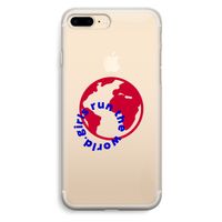 Run The World: iPhone 7 Plus Transparant Hoesje