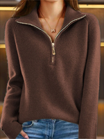 Plain Loose Casual Wool/Knitting Sweaterï¼ˆCan Be Worn Up To A Weight Of 135 Pounds)