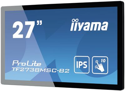 Iiyama ProLite TF2738MSC-B2 LCD-monitor Energielabel F (A - G) 68.6 cm (27 inch) 1920 x 1080 Pixel 16:9 5 ms DVI, HDMI, DisplayPort, Hoofdtelefoon (2.5 mm