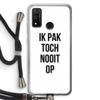 Ik pak nooit op: Huawei P Smart (2020) Transparant Hoesje met koord
