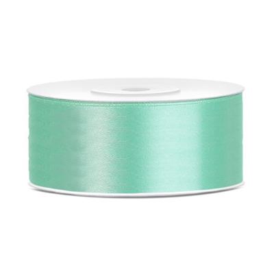 Partydeco Cadeaulint - mintgroen - 2,5 cm x 25 meter - satijn Partydeco Cadeaulint - mintgroen - 2,5 cm x 25 meter - satijn