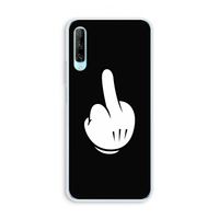 Middle finger black: Huawei P Smart Pro Transparant Hoesje
